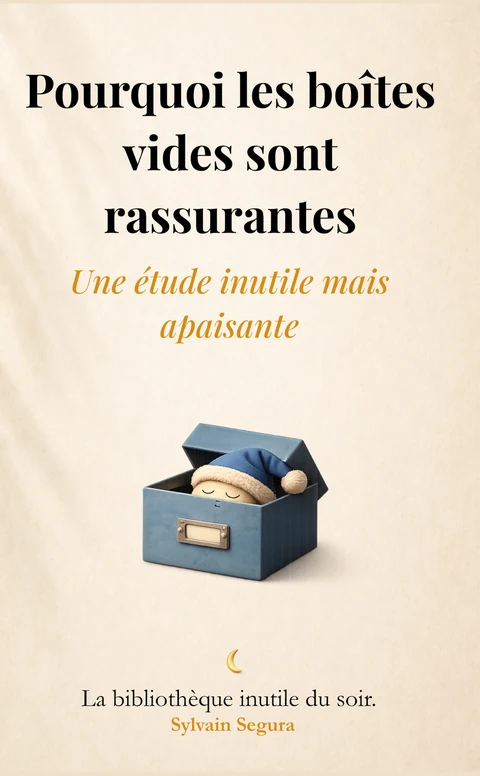 Couverture de Pourquoi les boîtes vides sont rassurantes